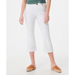 New Without Tags | Haute Hippie Tribe Cropped Flare Denim Jeans White Size 28W